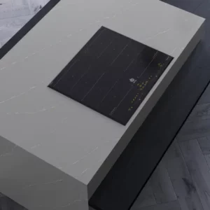 Otwór pod płytę grzewczą licowany w blacie kamiennym