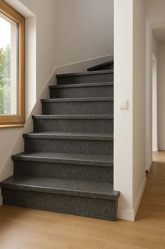Stopnica na schody wewnętrzne granit Impala 90cm x 30cm x 2cm