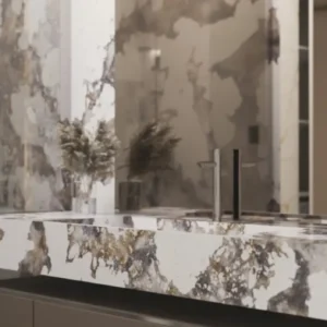 blat łazienkowy z konglomeratu kwarcowego Patagonia