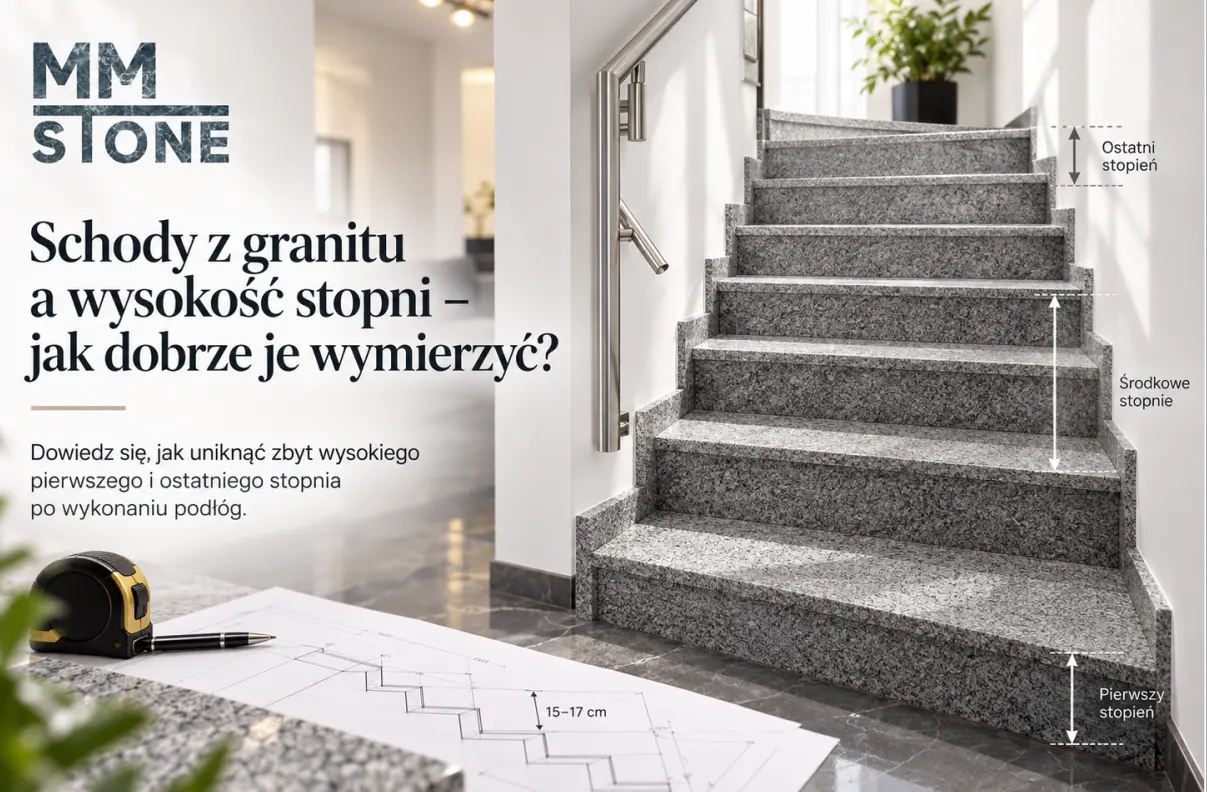 Schody z granitu a wysokość stopni – jak dobrze je wymierzyć?