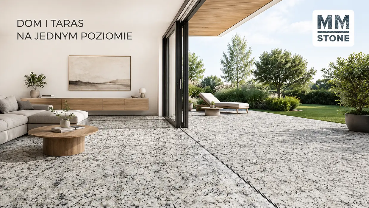 Taras na poziomie posadzki w domu – jaki parapet i wykończenie wybrać?