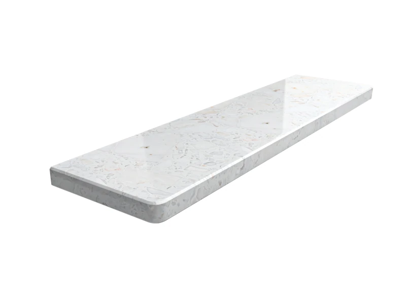 Parapet wewnętrzny konglomerat marmurowy Calacatta - aglomarmur 3 cm